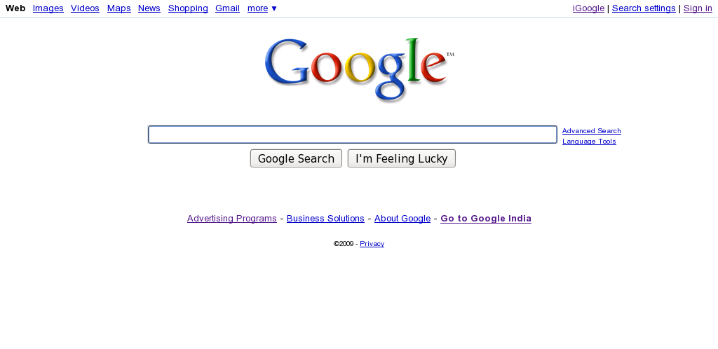 Google Bigger Home Page Search Box