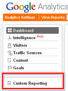 Custom Reporting in Google Analytics