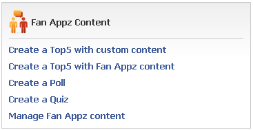 Fan Appz Content