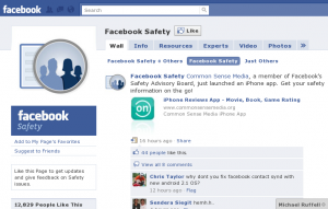 Facebook Safety Page